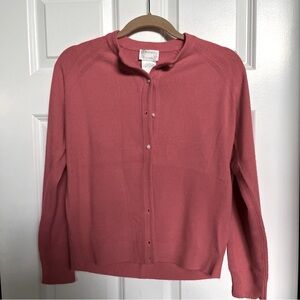 VTG Cardigan Coral pink size 36 Small